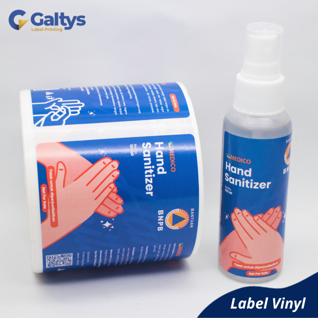 Label Sticker Hand Sanitizer - BNPB