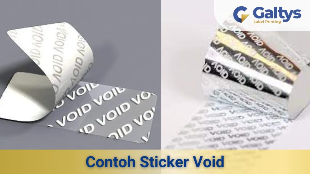 Contoh Sticker Void (Security Label)